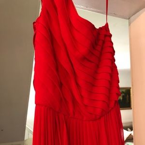 Halston Heritage one shoulder gown